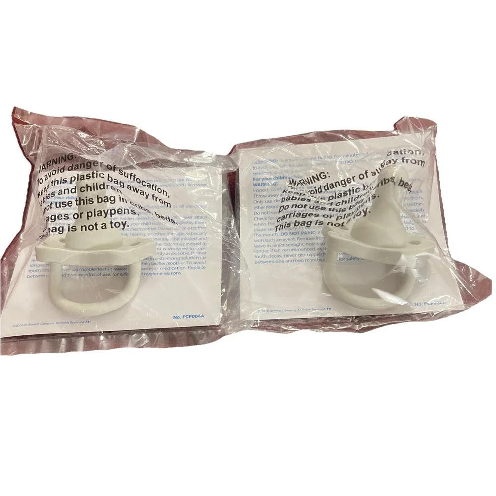 Lot Of 2 NEW Sealed-Dr. Brown's Happy Paci 0-6m BPA Free Silicone‎ Pacifier